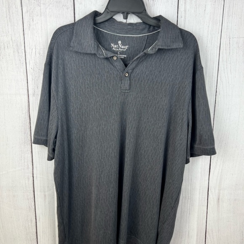Nat Nast Polo Men's Large Shirt Modal Blend Short Sleeve